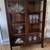 Vintage/Antique Solid Wood Tall & Narrow China Cabinet/Hutch-Stunning! 1 thumbnail