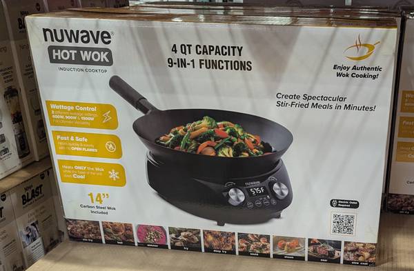 Nuwave induction with wok 1