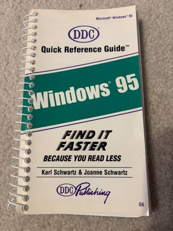 Vintage Windows 95 Quick Reference Guide - Retro Tech 1
