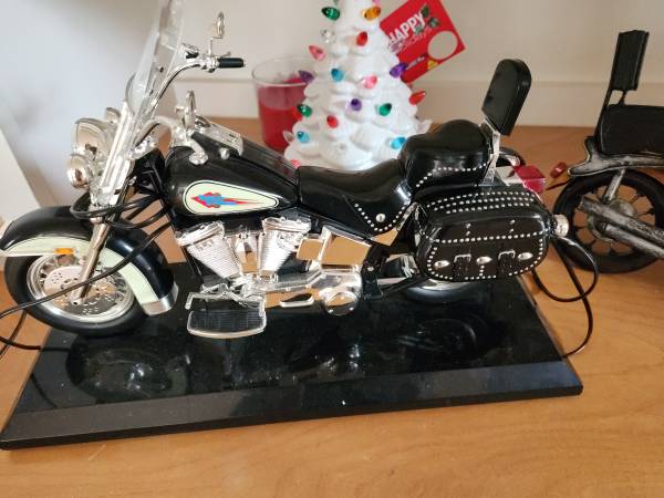 Harley Davison Motor Cycle with Telephone Stand 1