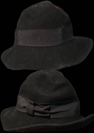 GORIZOS DE LANA VINTAGE PARA HOMBRES, FEDORAS, LOTE - $20 (Baldwin)63471464680451121