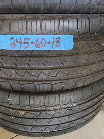 (2) 245-60-18 Tires 1