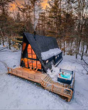 $1 / 3br - Private A frame on 7 acres with new Hot tub! Newly build deck that spans the wid (1195 Smead Rd Wardsboro, VT 05355, USA)64179950798339121