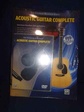 Acoustic Guitar Instruction - Paperback Book + DVD Set - Alfred - New 1