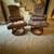 Scandinavian Style Chairs with Ottomans - TWO Chairs 1 thumbnail