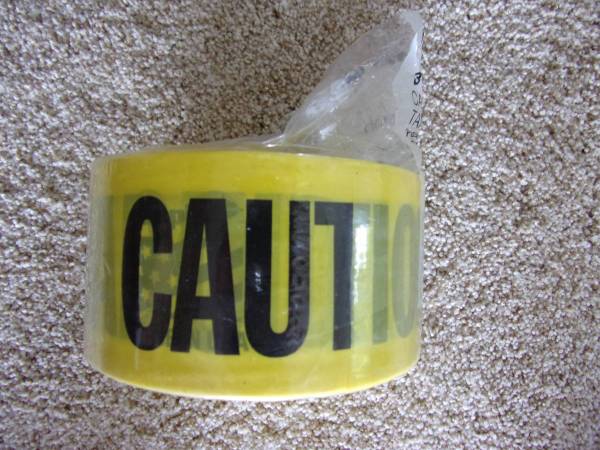 Caution / Cuidado Tape Yellow 3 inch by 1,000 foot One Roll 1