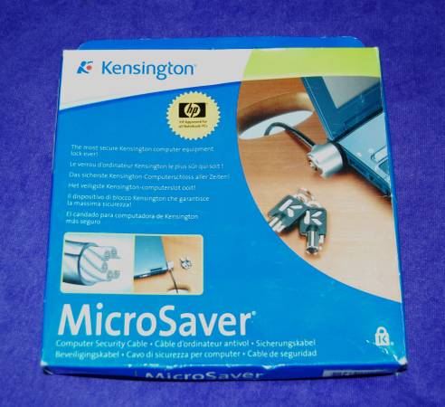 Kensington MicroSaver Notebook Lock and Security Cable 1