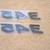 Two 345 Hemi Engine Emblems Chrome And Red 4 3/4" 2 thumbnail