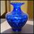 Vintage Fenton Cobalt Blue Glass Coin Dot Ruffled Edge Baluster Vase 1 thumbnail