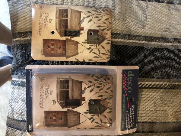 Decorative Metal Switch Plate Cover - 3-1/2"x5" - Set of 2 for $5 1