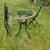 Outdoor table and 2 folding chairs-wrought iron 6 thumbnail