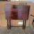 Antique campaign folding table, solid wood, mahogany color 5 thumbnail
