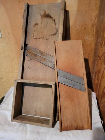 Antique Kraut cutter and Vintage Mandoline cabbage cutters 1