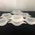 7 Glasbake White Crab Dishes 1 thumbnail