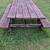 Heavy wood picnic table 2 thumbnail