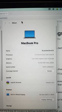2019 MacBook Pro with 16" Retina Display - $600 (Bonham)63443499617923124