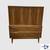 Walnut MCM Brasilia Style High Chest Dresser Vintage 3-Drawer Storage 1 thumbnail