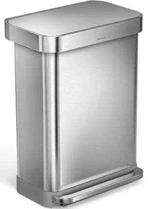 Simplehuman Stainless Steel Trashcan 1