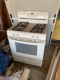 30 inch white kenmore gas stove range 1