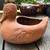 vintage signed california pottery terracotta duck plant pot 1 thumbnail