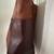 Christina Pell Italian SOFT  2-Tone Brown Leather Shoulder Tote Handba 4 thumbnail