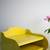 Vintage modern industrial cheerful yellow small hanging metal shelf 2 thumbnail