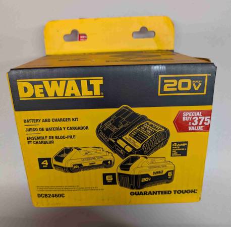 NEW - Dewalt 20V MAX Battery Kit DCB2460C 1