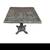 36x36 marble top iron pedestal dining table 1 thumbnail