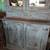 Antique Country Farmhouse Blue Painted 2 Piece Step Back Hutch Cabinet 6 thumbnail