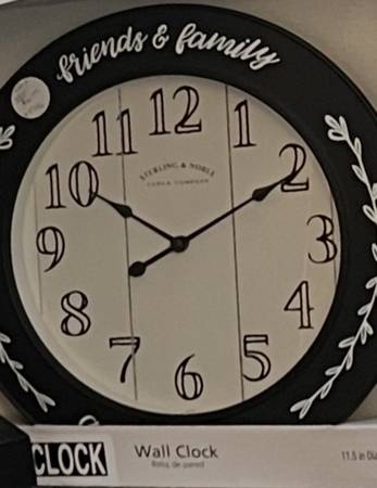 Wall Clock with Regular Numbers 1