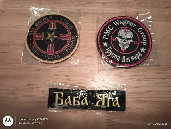 Baba Yaga Hombre del saco Insignia militar conjunto de 3 insignias - $35 (los ángeles)63471350082945121
