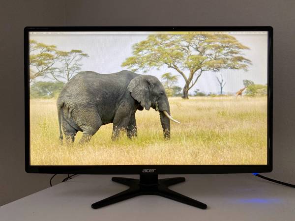 Computer monitor 27”, computer screen. Full HD resolution 1