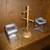 Two Glass Containers and Wood Mug Holder 2 thumbnail