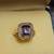 Vintage Natural Emerald Cut Iolite 14K Ring with Diamonds 8 thumbnail