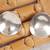 Vintage Signed Sterling Silver Wavy Disc Shape Earrings 1.5" Diameter 3 thumbnail