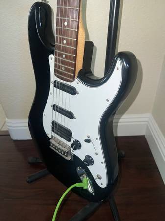 Fender Squire Strat Guitar and Kustom Dart 10 Amp - $140 (Davis)63470824329219121