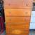 Vintage wood 5 drawer dresser 4 thumbnail