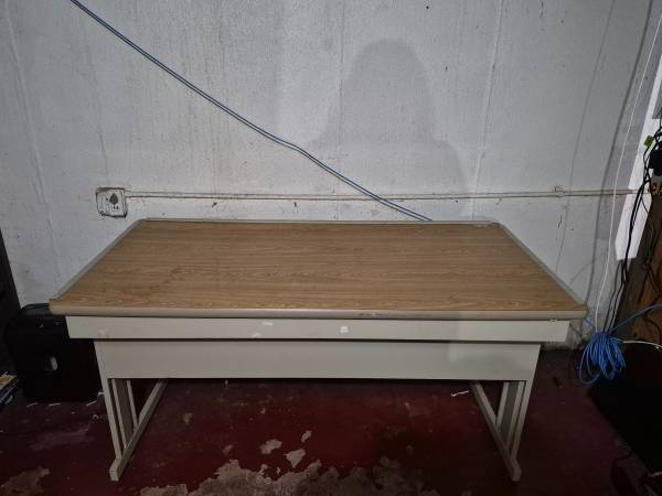 Drafting table with storage 1