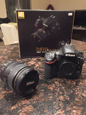Nikon D810 camera body with Nikkor 24-120mm lens 1