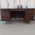 Walnut Mid Century executive desk with lock and key 3 thumbnail
