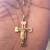 Brand New 18K Yellow Cross Necklace with Amazing Chain and Cross 11 thumbnail