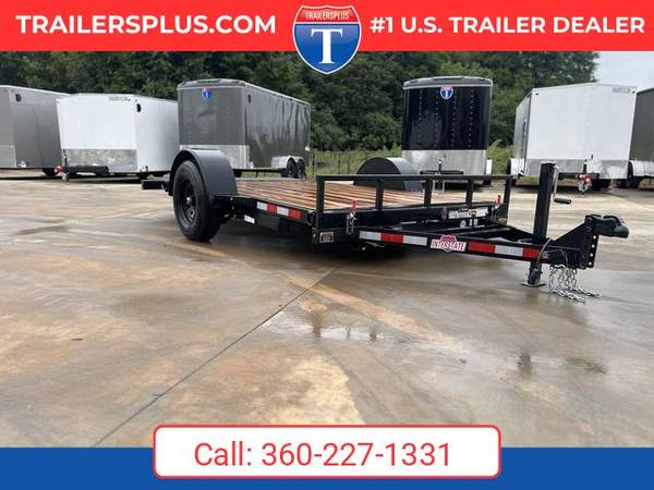 2026 Interstate 6.5 X 12 Single Axle Tilt 5K Trailer Black 1