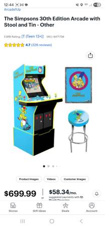 Simpsons arcade game - $35063470661518465121