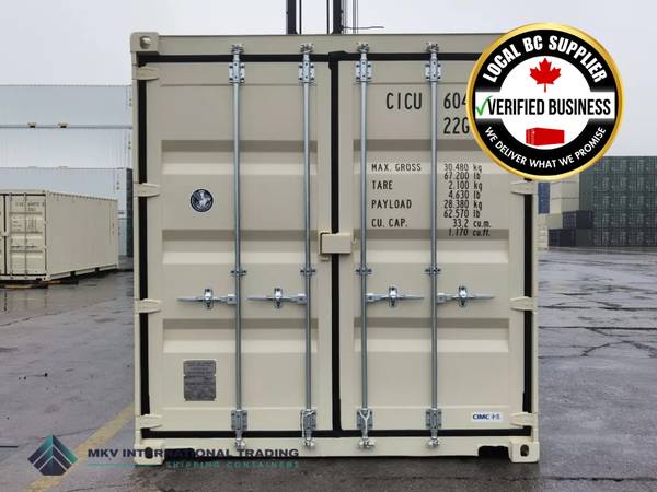 20' NEW SHIPPING CONTAINERS | BEIGE UNITS IN STOCK 1