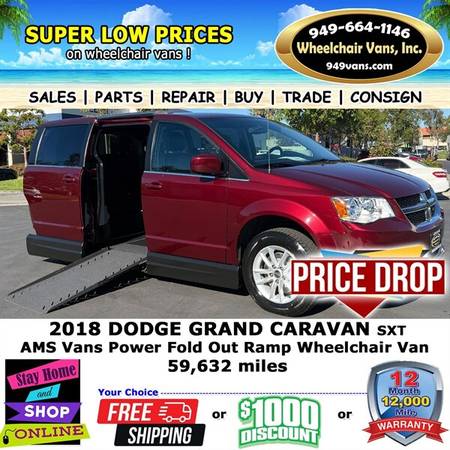 2018 Dodge Grand Caravan Wheelchair Van    1