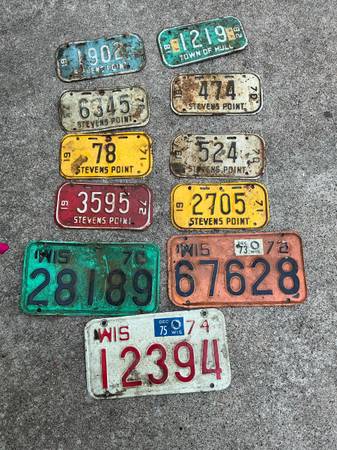 Bicycle license plates 1