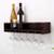 Wine Bottle and Glass Holder Shelf in Mocha Brown 1 thumbnail
