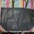 NEW Large Gray w Silver Cutout PURSE 20x13 Zipper close Hobo 1 thumbnail