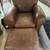 Crate and Barrel Leather chair and ottoman 1 thumbnail