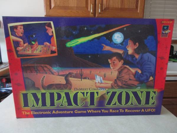 Impact Zone UFO Board Game with Sound Effects (1998) Vintage Retired 1